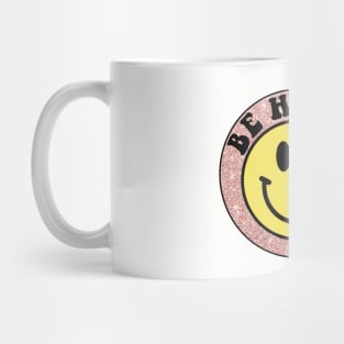 Be Happy Smiley Face Mug